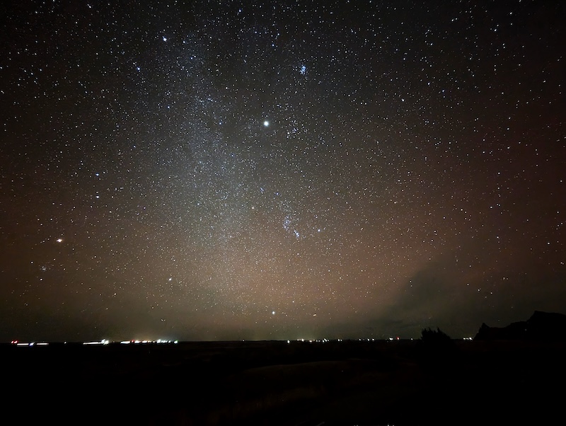 The night sky over Wall to the north.