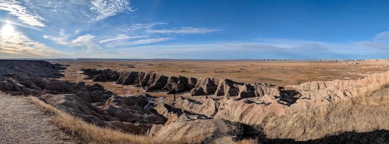 The flat lands of Homestead Overlook.