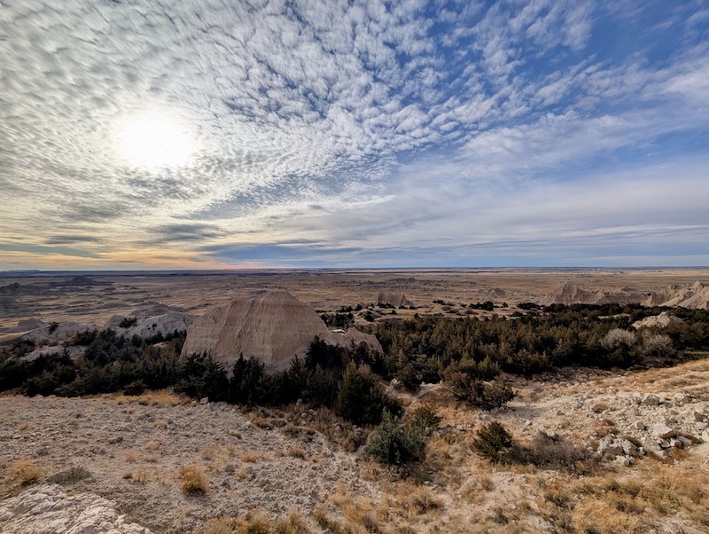 Notch Trail overlook at the end of the road.